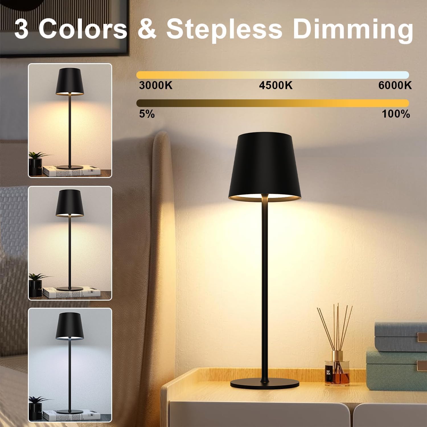 Elegant Rechargeable LED Table Lamps
